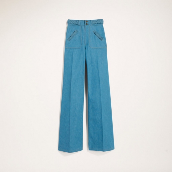 Marc Jacobs - Flared Jean With Braided Waist and Pocket Trim - Click Image to Close
