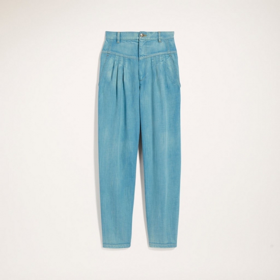 Marc Jacobs - Pleated Jean With Yoke - Click Image to Close