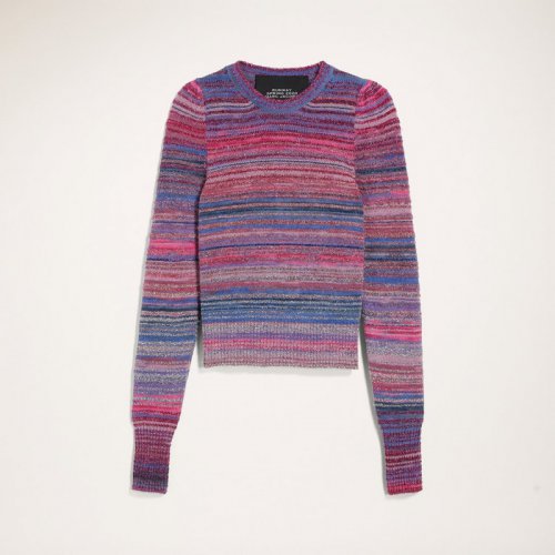 Marc Jacobs - Lurex Stripe Crew Neck Sweater
