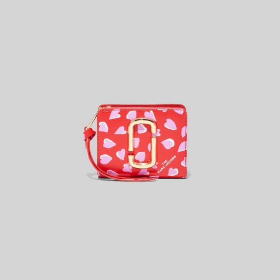 Marc Jacobs - The Snapshot Printed Hearts Mini Compact Wallet - Click Image to Close