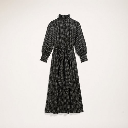 Marc Jacobs - Dress With Ruffle At Collar and Cuffs And Self Belt