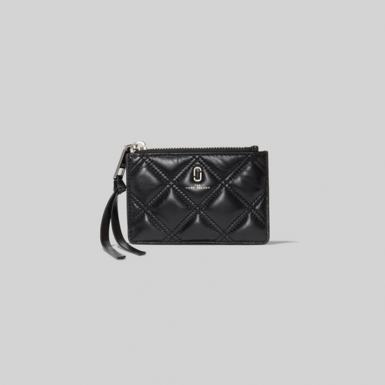 Marc Jacobs - The Quilted Softshot Top Zip Multi Wallet - Click Image to Close