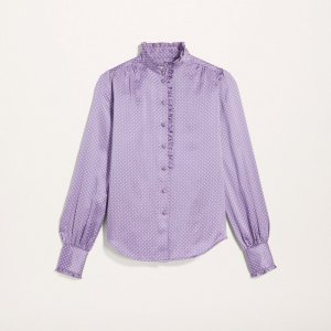 Marc Jacobs - Spot Blouse With Ruffle At Collar and Cuffs