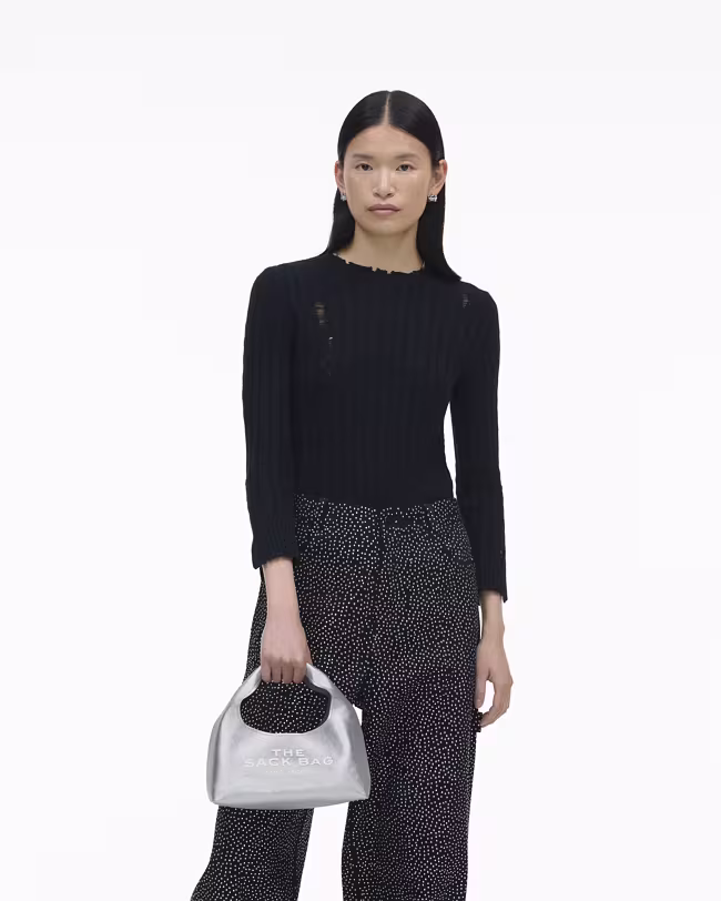 The Metallic Leather Mini Sack Bag - image 2