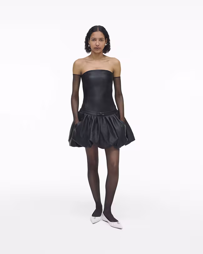 The Leather Bubble Dress