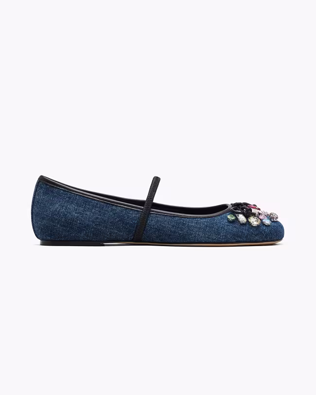 The Gem Denim Sabrina Ballerina - image 3