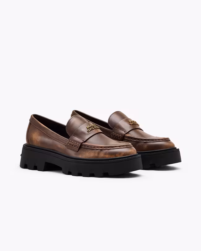 The Distressed Leather Frankie Loafer