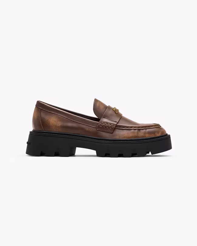 The Distressed Leather Frankie Loafer - image 3