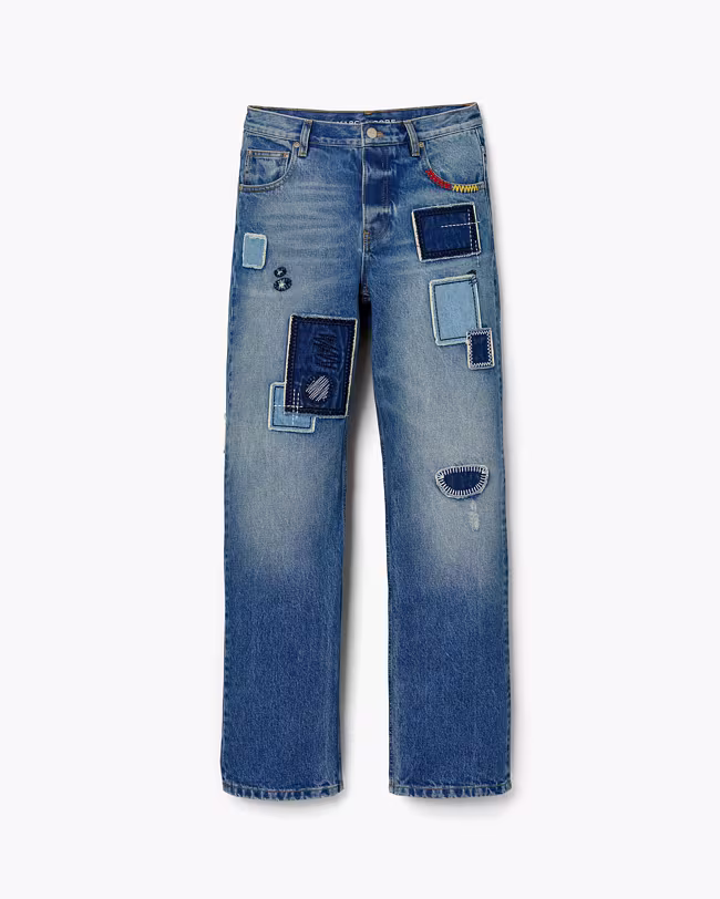 Patchwork Straight Jean - image 2