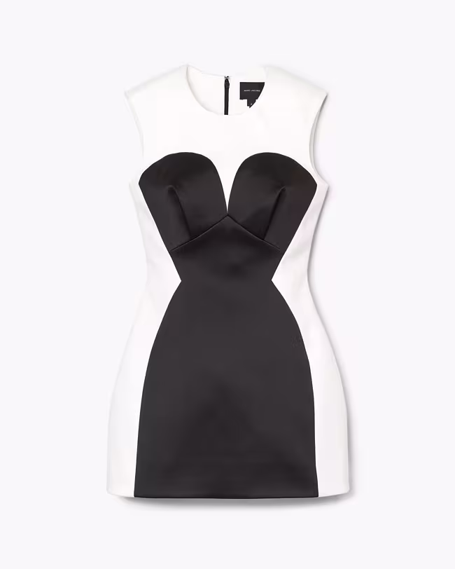 Seamed Up Satin Dress - image 2