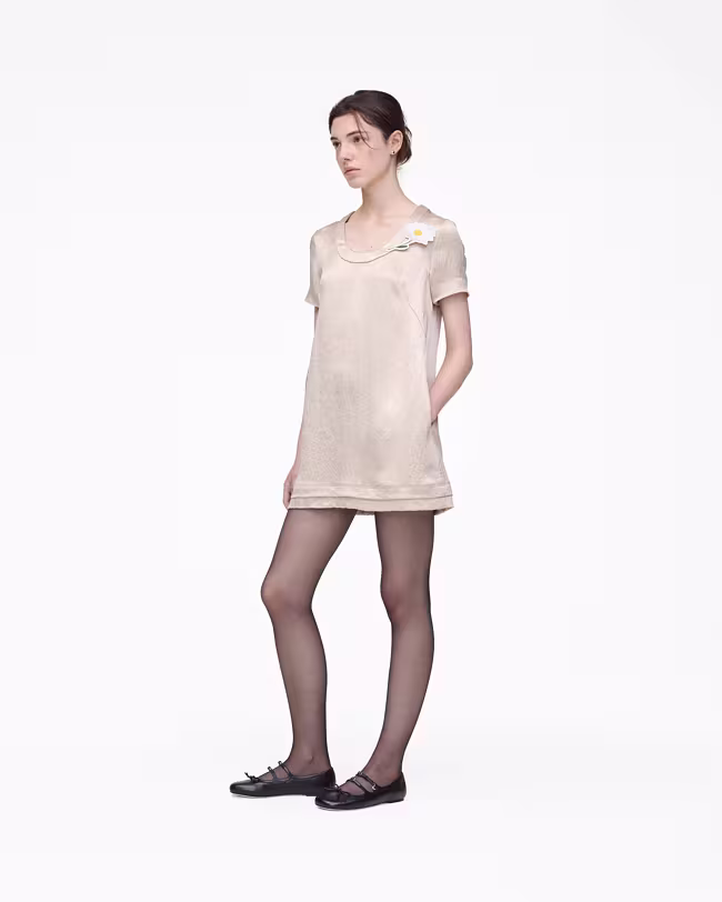 Crushed Satin Dress - image 3