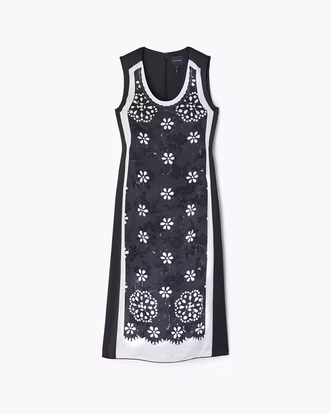 Trompe L'Oeil Eyelet Dress - image 2