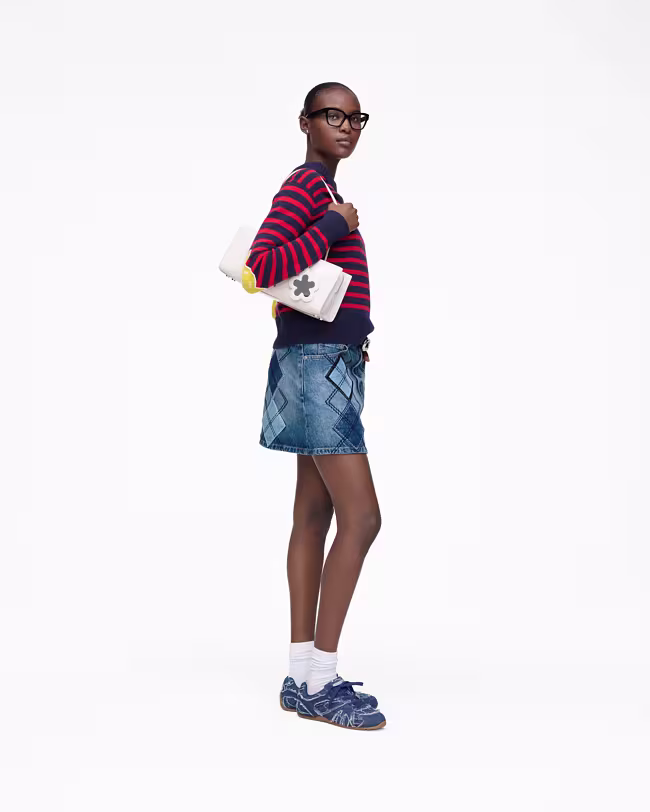 Argyle Patchwork Mini Skirt - image 3