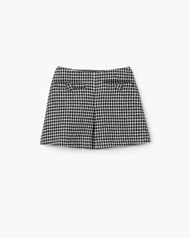 Gingham Tweed Mini Skirt - image 2