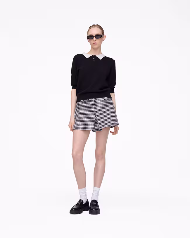 Gingham Tweed Mini Skirt - image 3
