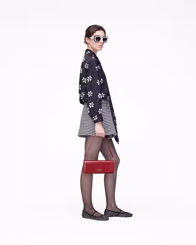 Trompe L'Oeil Eyelet Bow Blouse - image 3