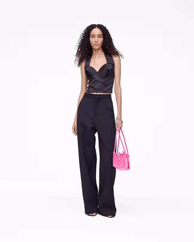 Sculpted Satin Halter Top - image 3