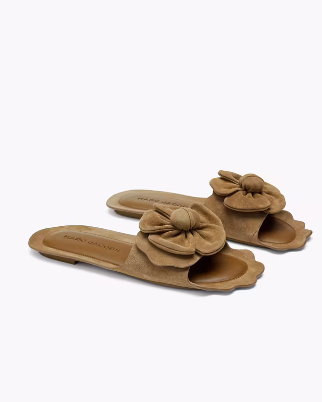 The Suede Daisy Sandal