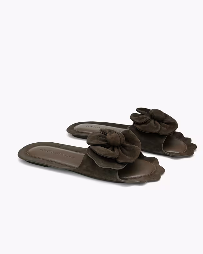 The Suede Daisy Sandal