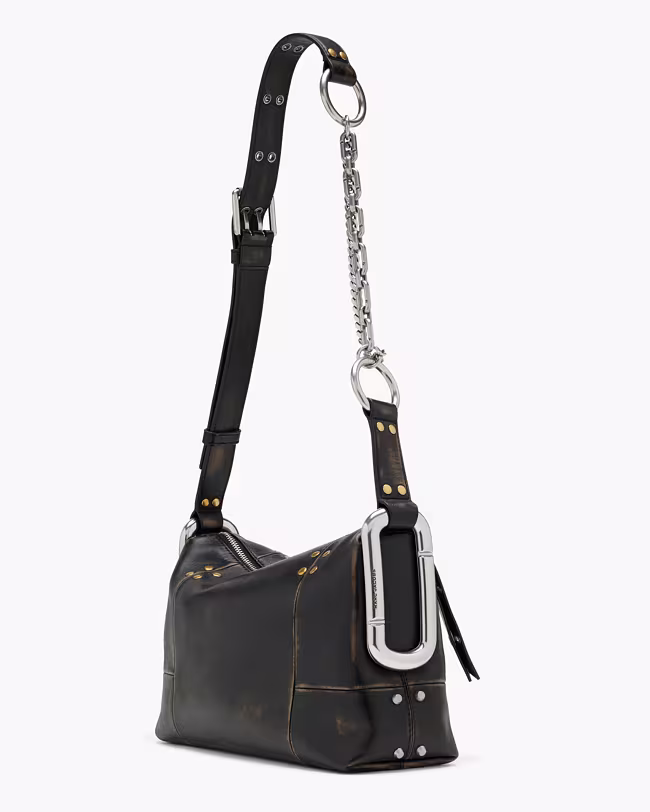 Scene Medium Shoulder Bag In Studded Distressed Leather - image 2