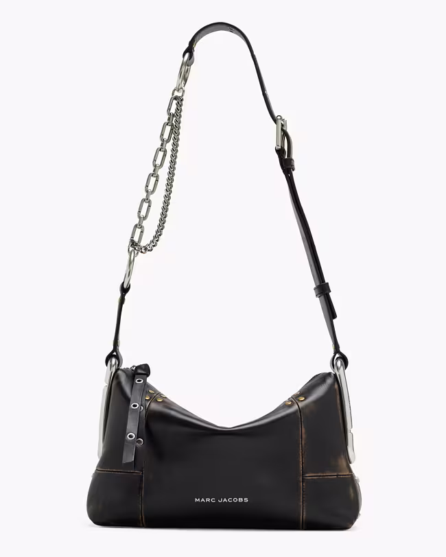 Scene Medium Shoulder Bag In Studded Distressed Leather - image 4