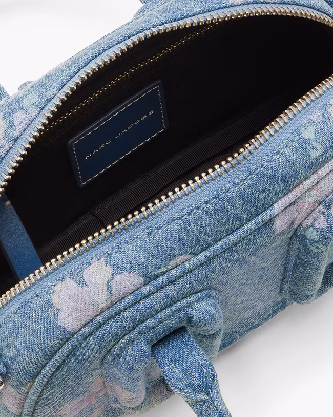 Babe Mini Top Handle In Antique Floral Denim - image 4