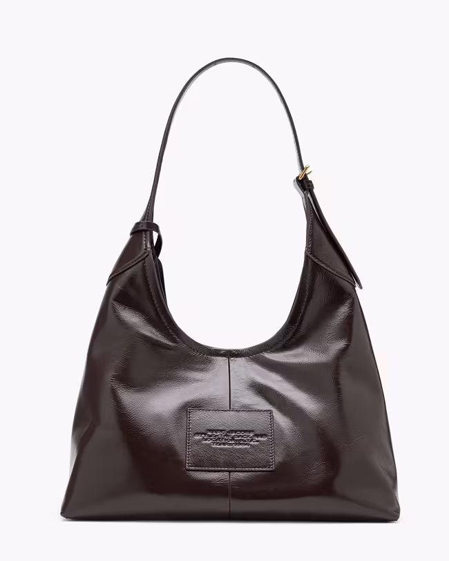 Belted Sack Bag In Crinkle Leather - image 3