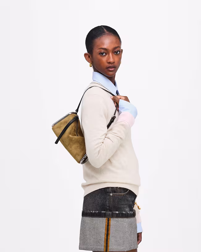 Scene Small Shoulder Bag In Suede - image 3