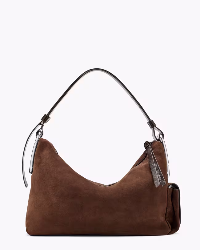 Scene Large Shoulder Bag In Suede - image 4