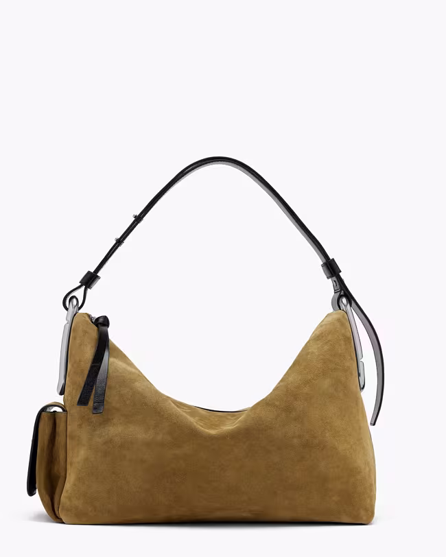 Scene Large Shoulder Bag In Suede - image 2