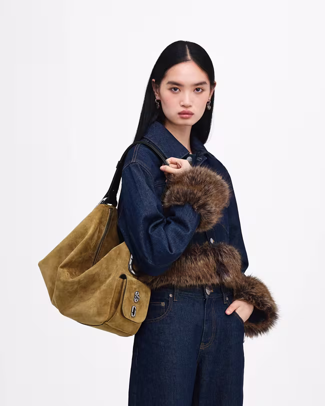 Scene Large Shoulder Bag In Suede - image 3