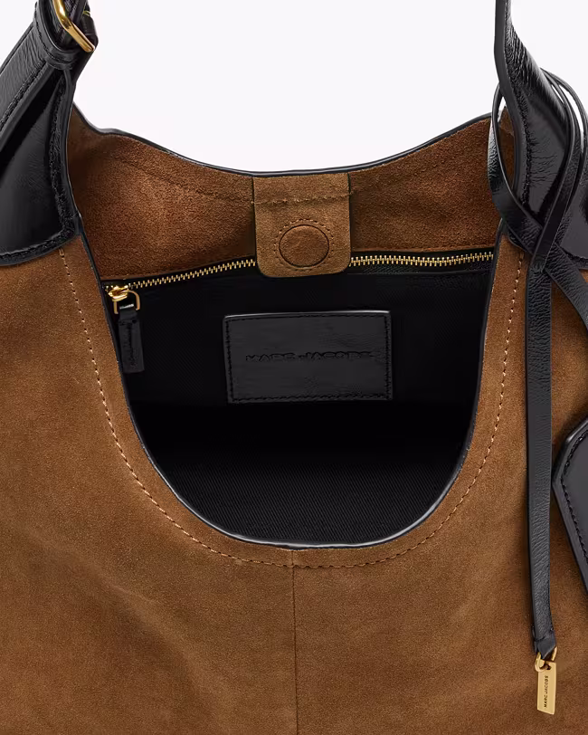 Belted Sack Bag In Suede - image 4