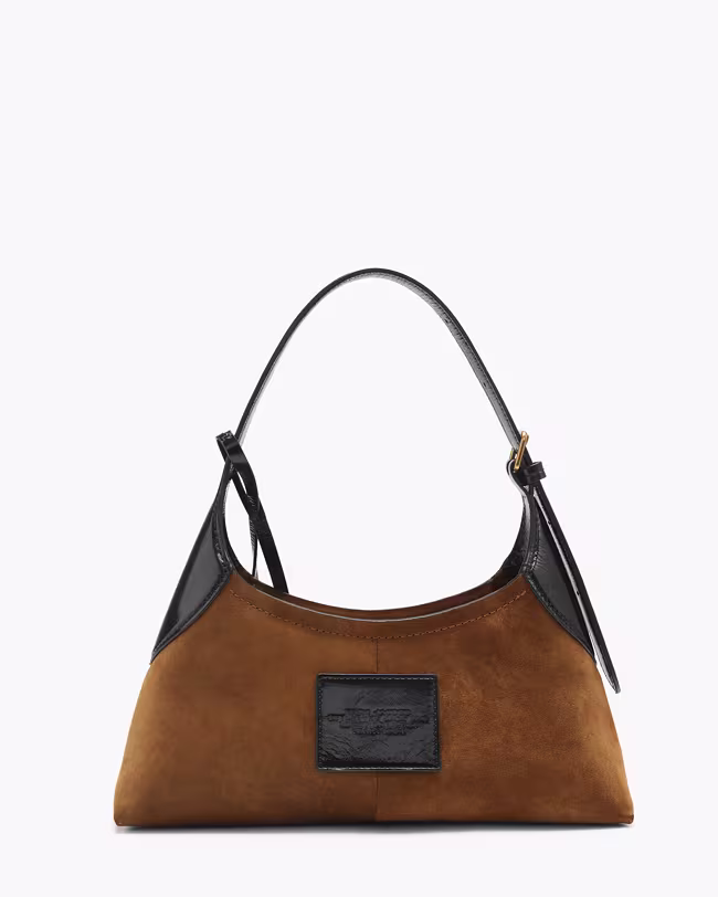 Small Belted Sack Bag In Suede - image 3