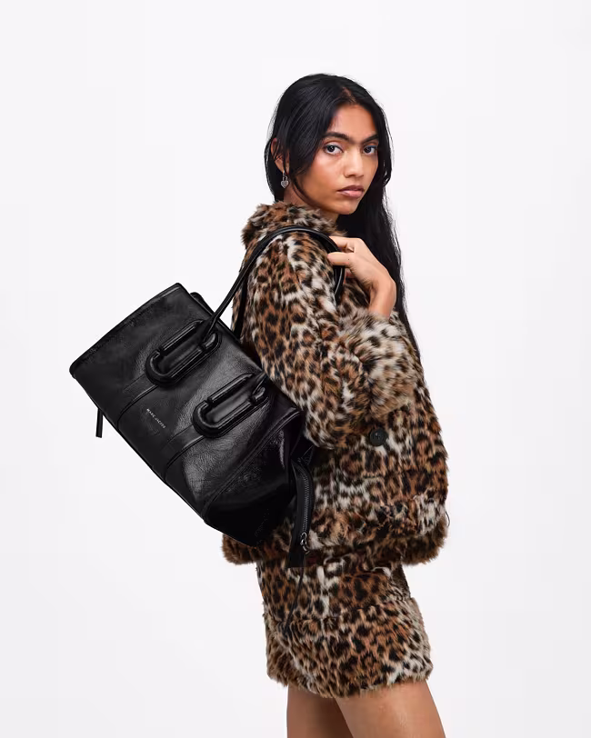 Babe City Tote In Crinkle Leather - image 2
