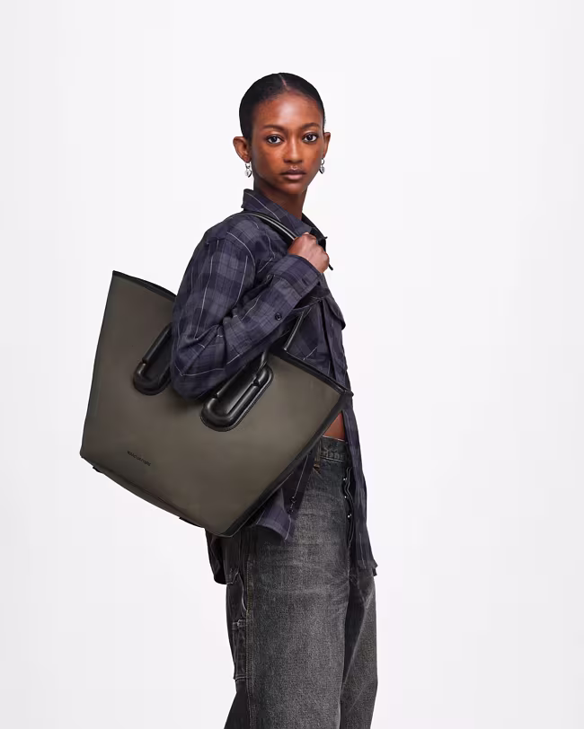 Babe Tote In Cotton Canvas - image 2