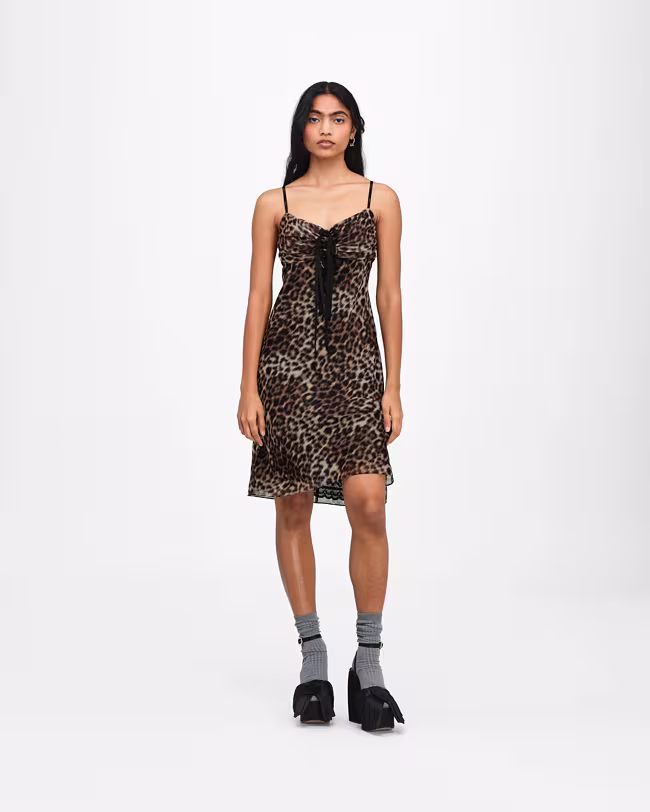 Leopard Slip Dress