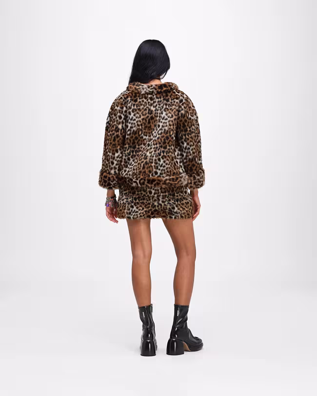 Faux Fur Leopard Jacket - image 4