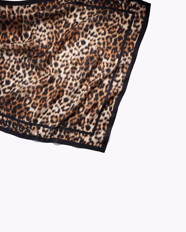 Leopard Silk Scarf - image 3