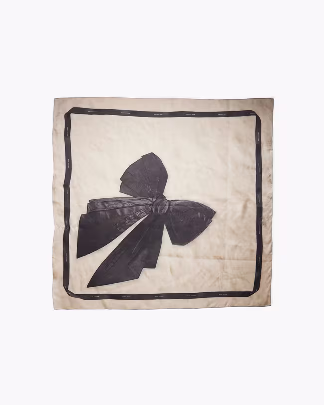 Bow Silk Scarf