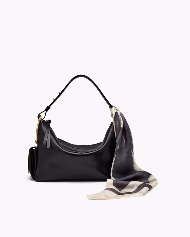 Bow Silk Scarf - image 2