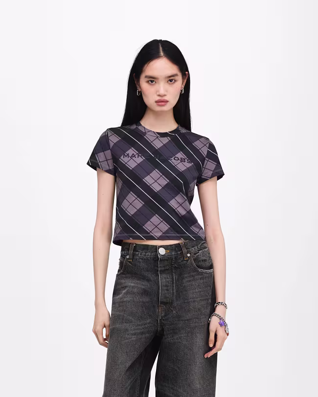 Plaid Logo Baby Tee