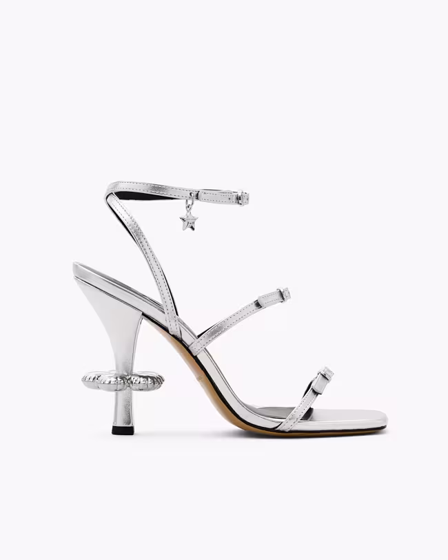 The Metallic Leather Daisy Heel - image 3