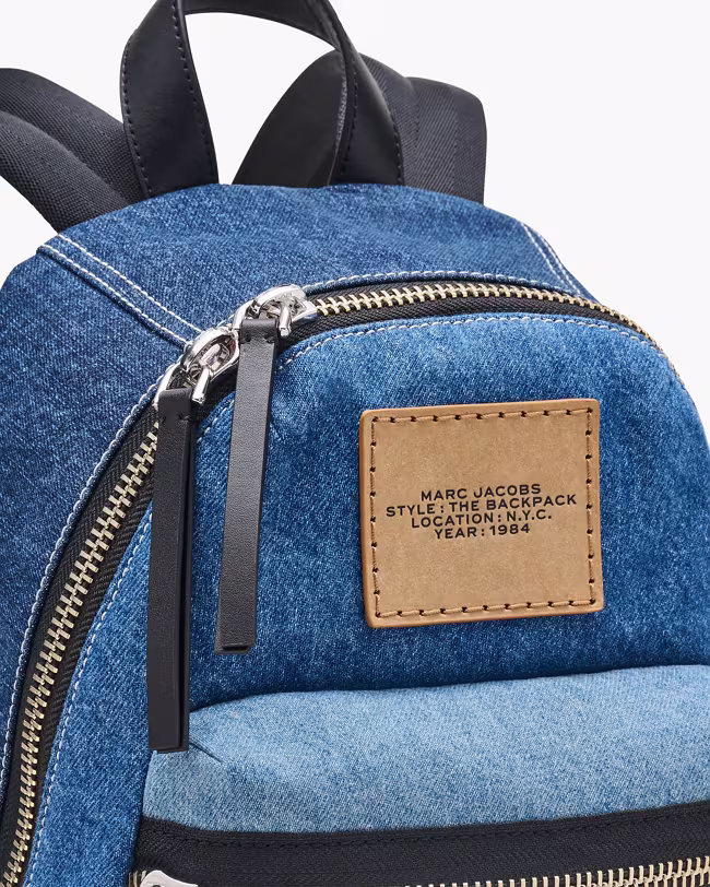 The Biker Colorblock Denim Medium Backpack - image 4