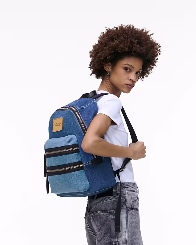 The Biker Colorblock Denim Large Backpack - image 2