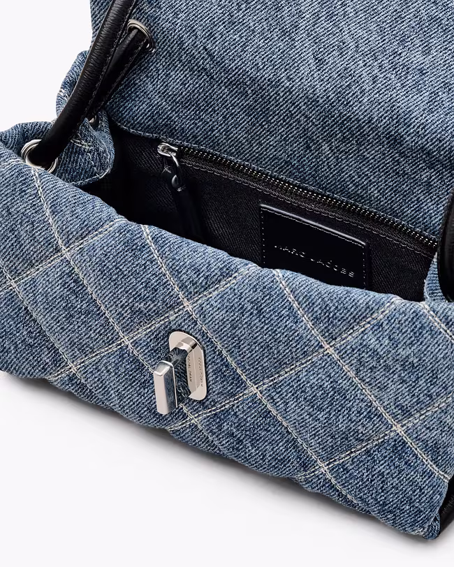 The Quilted Denim Mini Dual Shoulder Bag - image 4