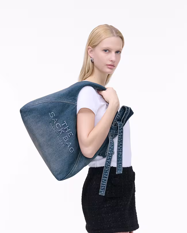 The Bow Denim Sack Bag - image 2