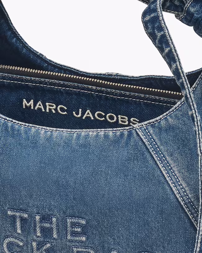 The Bow Denim Sack Bag - image 4