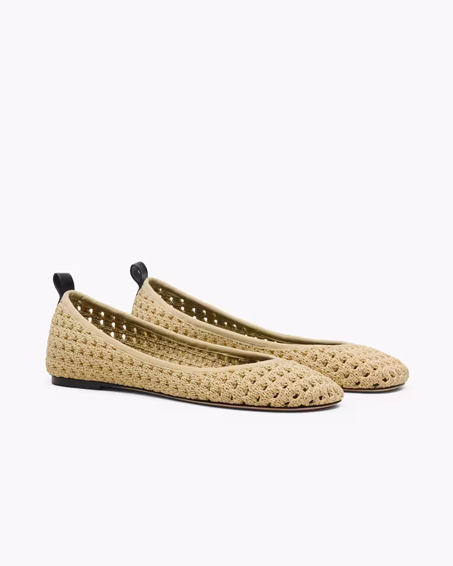 The Crochet Lace Up Ballerina
