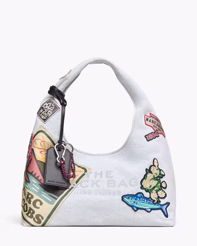 The Camp Patchwork Denim Sack Bag