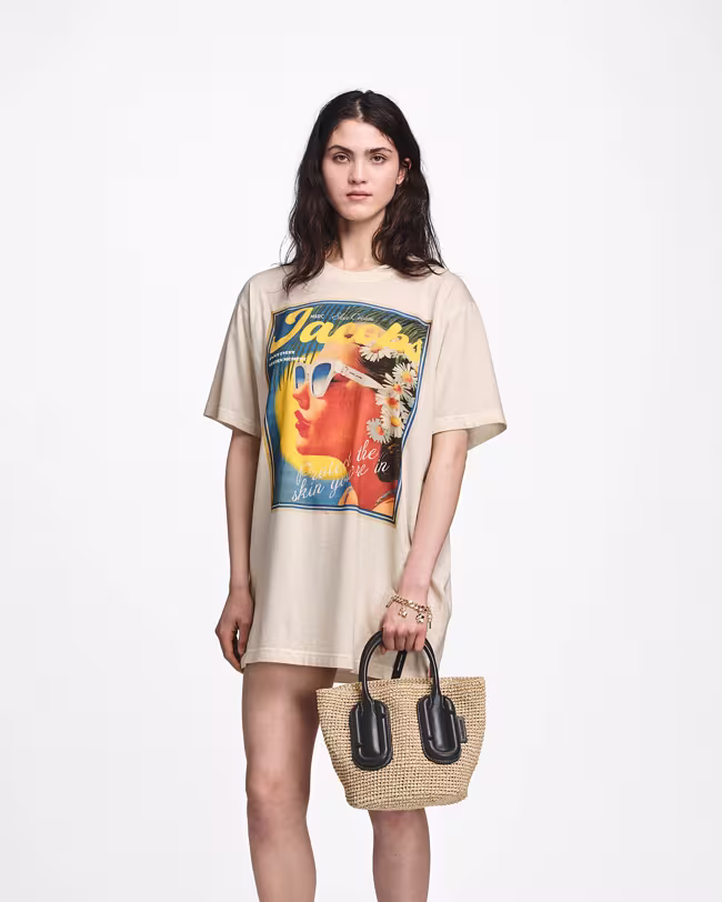Babe Small Tote In Woven - image 2